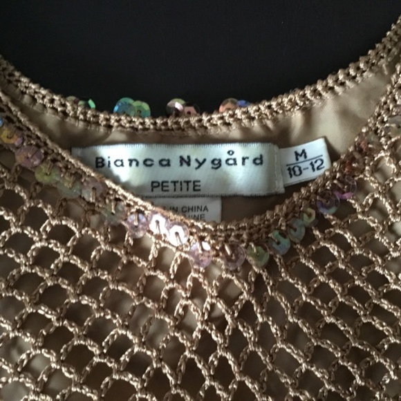 An elegant Bianca Nygard retro special occasion top. Petite m -10/12 - Picture 2 of 5